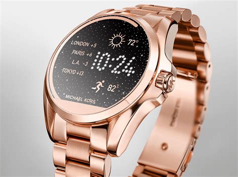 rose gold michael kors smartwatch best buy|michael kors bradshaw smartwatch gold.